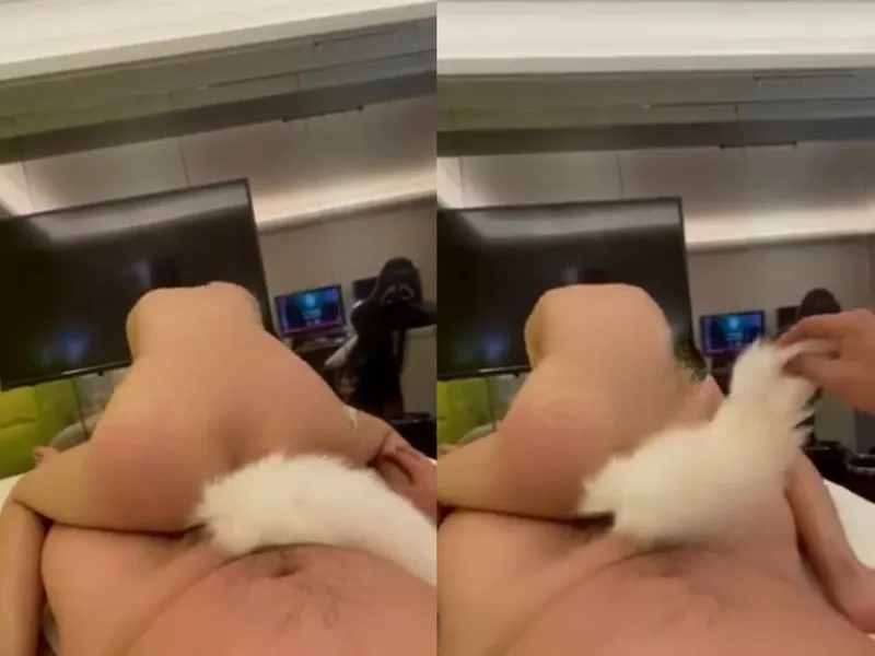 Sau khi đá trứng cút rung lỗ lồn, còn bị bắt mút cây hàng mỏi miệng.